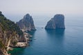 Boats Anchored by Capri Rocks