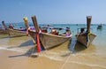 Boats on the Ao Nang beach