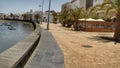 Boats at Arricife de Lanzarote Royalty Free Stock Photo