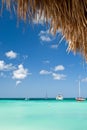 Boats in Aruba harbor Royalty Free Stock Photo