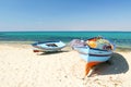 Boats on the beach Royalty Free Stock Photo