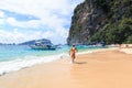 Boats on the beach of El Nido, Philippines