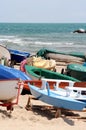 Boats on the beach Royalty Free Stock Photo