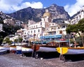 Boats on the beach, Positano. Royalty Free Stock Photo