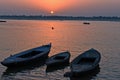 Boats Of Benaras Royalty Free Stock Photo