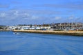 Boats on the Bensafrim river in Lagos harbour Royalty Free Stock Photo