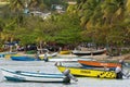 Boats in Bequia, caribbean Royalty Free Stock Photo