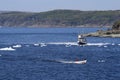 Boats in Bergy Bits in Goose Cove