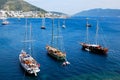 The boats of Bodrum Royalty Free Stock Photo