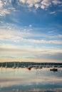 Boats in Boothbay Harbor Royalty Free Stock Photo