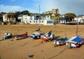 Boats on Broadstairs beach UK