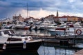 Boats in the Budva marina, Montenegro Royalty Free Stock Photo