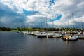 Boats In A Calm Harbor In Ireland Royalty Free Stock Photo