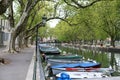 Boats on the canal Royalty Free Stock Photo