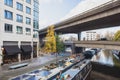 Boats in canal in Paddington Central