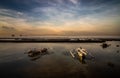 Boats in Candi Dasa Bali Royalty Free Stock Photo