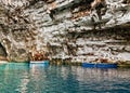 Boats in cave