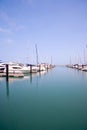 Boats at Chicago harbor Royalty Free Stock Photo