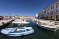 Boats in the city of Cres, Croatia