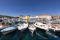 Boats in the city of Cres, Croatia