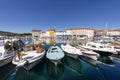 Boats in the city of Cres, Croatia