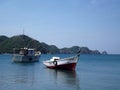 Boats coast of colombia