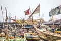 Boats on the coast of Jamestown, Accra, Ghana