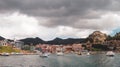 Boats in Copacabana, Bolivia Royalty Free Stock Photo