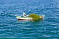 Boats in Copacabana, Bolivia Royalty Free Stock Photo