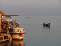 Boats in the Danube Delta