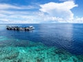 Boats at Dive Site in Sipadan Island, Sabah, Malay