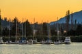 Boats dock at the Port of Hood River Marina on the Columbia River Royalty Free Stock Photo