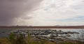 Boats docked at the antelope point marina in arizona