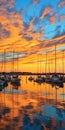 Sunset Harbor: Boats, Colors, And Ethereal Skies