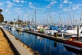 Boats docked at Oceanside Harbor Royalty Free Stock Photo