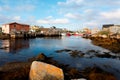 Boats Docked at Peggy Cove, Nova Scotia, Canada.