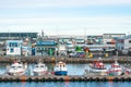 Boats at the docks in Reykjavik