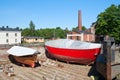 Boats in the drydock Royalty Free Stock Photo