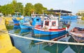 Boats at Eleusis port Greece Royalty Free Stock Photo