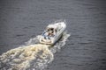 Boats in the escort fleet to ms sjÃÂ¸kurs Royalty Free Stock Photo