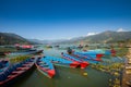 Boats at Fewa Lake, Pokhara