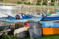 Boats of the fishermen of Lake Bolsena