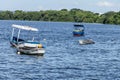 Boats Fishing boats Fishermen Sunny day Sea and mountain Blue sea Sea and trees