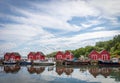 Boats are in the fishing port of Boltenhagen Royalty Free Stock Photo