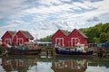 Boats are in the fishing port of Boltenhagen Royalty Free Stock Photo