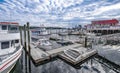 Small New England Harbor Town Royalty Free Stock Photo