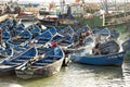 Boats in fishing village