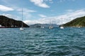 Boats floating in Port Marlborough in Picton