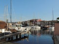 Boats on French village Port Grimaud