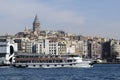 Boats and galata tower